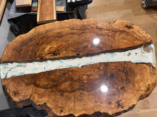 Wooden Slab split in half
