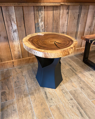 24" Monkey Pod Round End Table