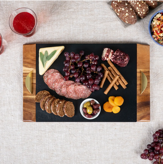 Acacia and Slate Serving Tray