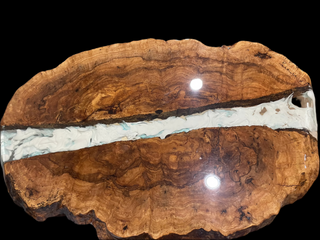 Epoxy White Burl Coffee Table
