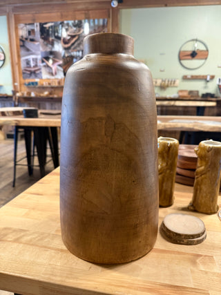Solid Wood Large Vase