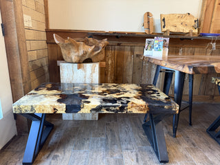 Buckeye Burl Epoxy Coffee Table