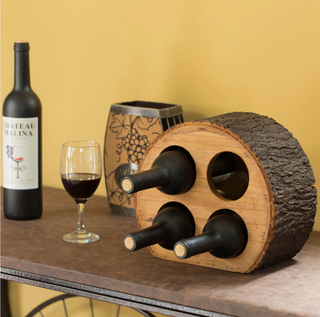 Log Wine Rack