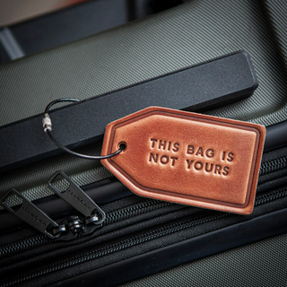 This Bag Is Not Yours Leather Luggage Tag