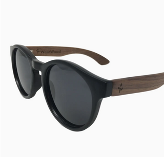 Walnut Round Sunglasses