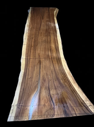 Monkey Pod Wood K39163 Approximately 13.5 feet by 4 feet