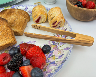 olive wood tongs